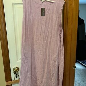 BNWT Jjill 4x Phlox color linen dress